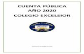 CUENTA PÚBLICA AÑO 2020 COLEGIO EXCELSIOR