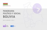 PANORAMA POLÍTICO Y SOCIAL BOLIVIA
