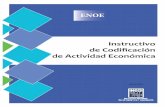 Instructivo de Codificación de Actividad Económica (ENOE)