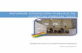 INFORME RENDICIÓN PÚBLICA DE CUENTAS PARCIAL 2015