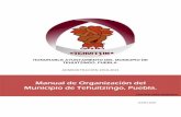 Manual de Organización del Municipio de Tehuitzingo, Puebla.