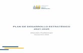 PLAN DE DESARROLLO ESTRATÉGICO 2021-2025