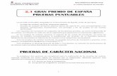 2.1 GRAN PREMIO DE ESPAÑA PRUEBAS PUNTUABLES