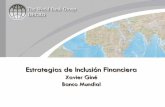 Estrategias de Inclusión Financiera