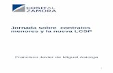 Jornada sobre contratos menores y la nueva LCSP