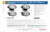 LMPARAS DE LIBO/MAR- Lámpara de trabajo LED 26 Trilliant ...