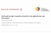 Industria de transformación de plásticos en Ecuador