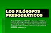 LOS FILÓSOFOS PRESOCRÁTICOS - herm3TICa