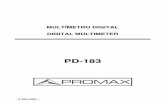Manual de instrucciones / User manual PD-183