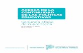 ACERCA DE LA CONTINUIDAD DE LAS POLÍTICAS EDUCATIVAS