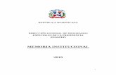 MEMORIA INSTITUCIONAL 2019 - Direccion General de ...