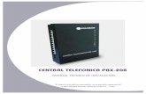 CENTRAL TELEFONICA PBX-208 - SENTINEL, Camaras de ...