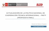ACTUALIZACIÓN DE LA POLÍTICA NACIONAL DE COOPERACIÓN ...