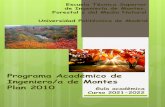 Programa Académico de Ingeniero/a de Montes Plan 2010 Guía ...