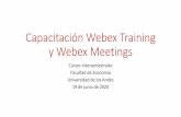 Capacitación Webex Training y Webex Meetings