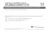 LISTA COMPLETA DE MEDICAMENTOS (FORMULARIO) 2020