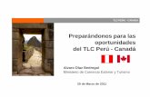 Preparándonos para las oportunidades del TLC Perú - Canadá
