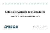 Catálogo Nacional de Indicadores