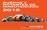 RUEDAS Y ROTANTES DE MANUTENCIÓN 2018