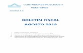 BOLETIN FISCAL AGOSTO 2019 - ALMUINA