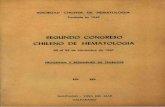 SEGUNDO CONGRESO CHILENO DE HEMATOLOGIA