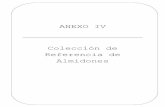ANEXO IV Colección de Referencia de Almidones