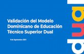 Validación de Modelo Dominicano de Educación Técnico ...
