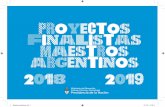 PROYECTOS FINALISTAS MAESTROS ARGENTINOS 2018 2019