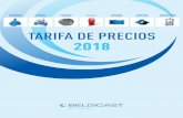 TARIFA DE PRECIOS 2018 - fontia.es