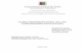 CLIMA ORGANIZACIONAL EN LAS COMUNIDADES EDUCATIVAS
