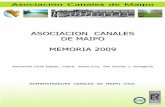 ASOCIACION CANALES DE MAIPO MEMORIA 2009