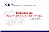 Estudio de Opinión Pública Nº 41 - Centro de Estudios ...