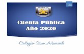 Cuenta Pública Año 2020 - Colegio San Manuel