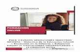 PACK 3 CURSOS OPOSICIONES MAESTROS INFANTIL - Didáctica de ...