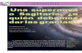 Una supernova o Sagitario, ¿a quién debemos dar las gracias?