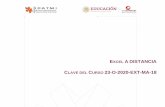CLAVE DEL CURSO 23-O-2020-EXT-MA-18