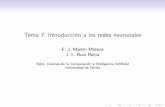 Tema 7: Introducción a las redes neuronales