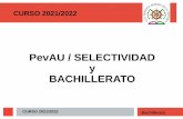 PevAU / SELECTIVIDAD y BACHILLERATO