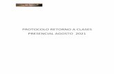 PROTOCOLO RETORNO A CLASES PRESENCIAL AGOSTO 2021