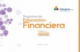 Programa de Educacion Financiera - Idepro IFD