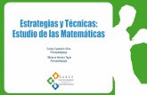 Estrategias y Técnicas: Estudio de las Matemáticas