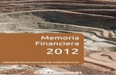 Memoria Financiera 2012 - Collahuasi