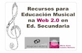 Recursos para Educación Musical na Web 2.0 en Ed. Secundaria