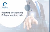 Reporting ESG (parte II) Enfoque práctico y taller