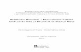 Autonomía Municipal y Participación Pública. Propuestas ...