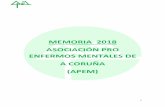 MEMORIA 2018 ASOCIACIÓN PRO ENFERMOS MENTALES DE A …