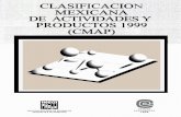 Clasificación mexicana de actividades y productos 1999 : CMAP
