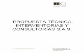 PROPUESTA TÉCNICA INTERVENTORÍAS Y CONSULTORÍAS S.A.S.