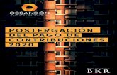 POSTERGACIÓN DEL PAGO DE CONTRIBUCIONES 2020