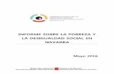 Informe sobre pobreza y desigualdad social en Navarra